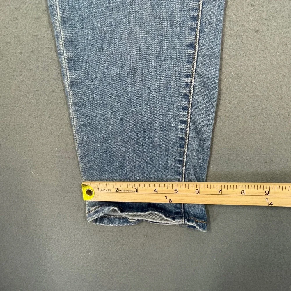 Levi Blue 724 High Rise Straight Distressed Jeans Women 29